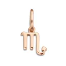 Scorpio - Skorpion Sternzeichen Anhänger - Sterling Silber rosa vergoldet